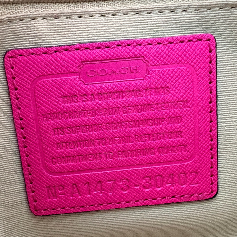 COACH Madison Mini Christie Carryall Satchel with Crossbody Strap in Hot Pink - Picture 12 of 13
